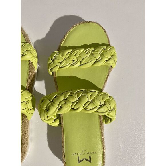 Marc Fisher Lime Green Jaimie Slide-on Espadrille Sandals - Picture 11 of 14